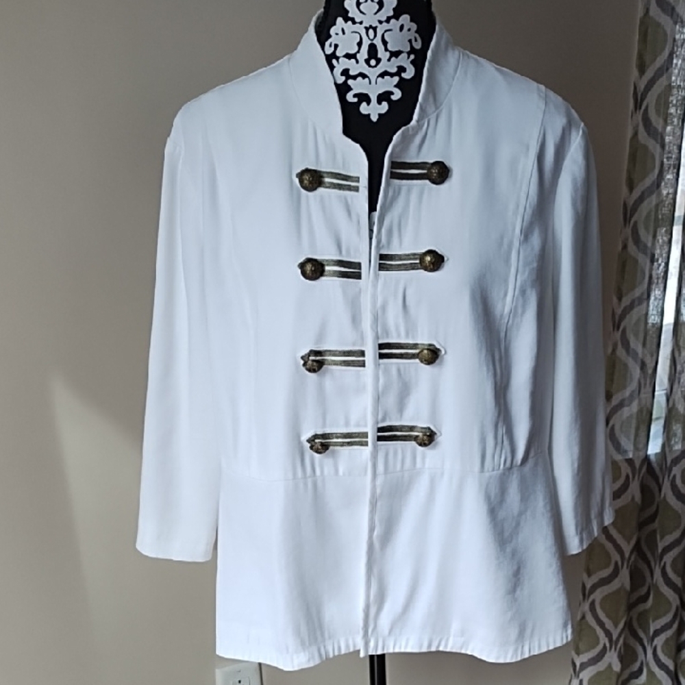 Chico's Military Style Jacket Chico's Size 3 Petite